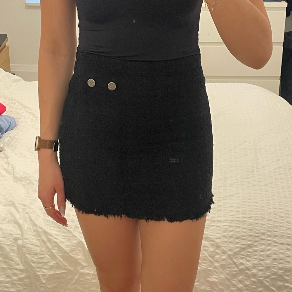 ZARA Tweed Mini Skirt